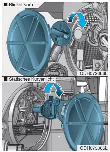 Blinker vorn/statisches Kurvenlicht