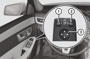 Mercedes E-Klasse: Außenspiegel - Spiegel - Sitze, Lenkrad und Spiegel -  Mercedes E-Klasse Betriebsanleitung